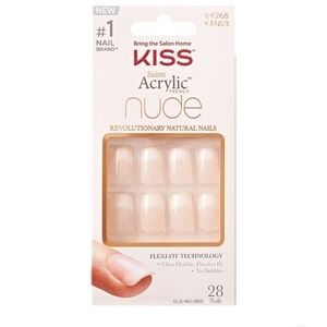 Kiss Acrylic Medium  French Nude Nails Cashmere NIB